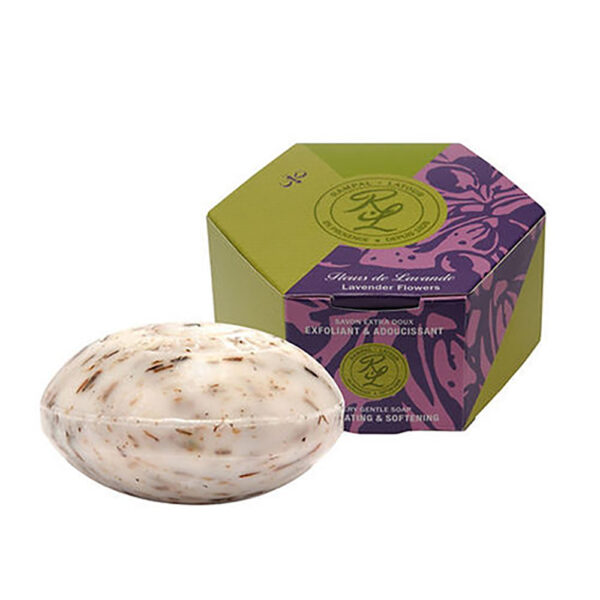 rampal latour-Lavender Flowers Scrub Soap - 150g Gift Box